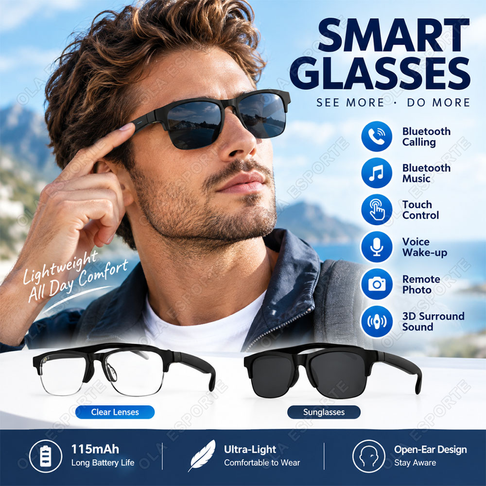 AI 스마트 안경, 고화질 오디오, 블루투스 통화, 음 - Smart Glasses Lens 리뷰 및 가격