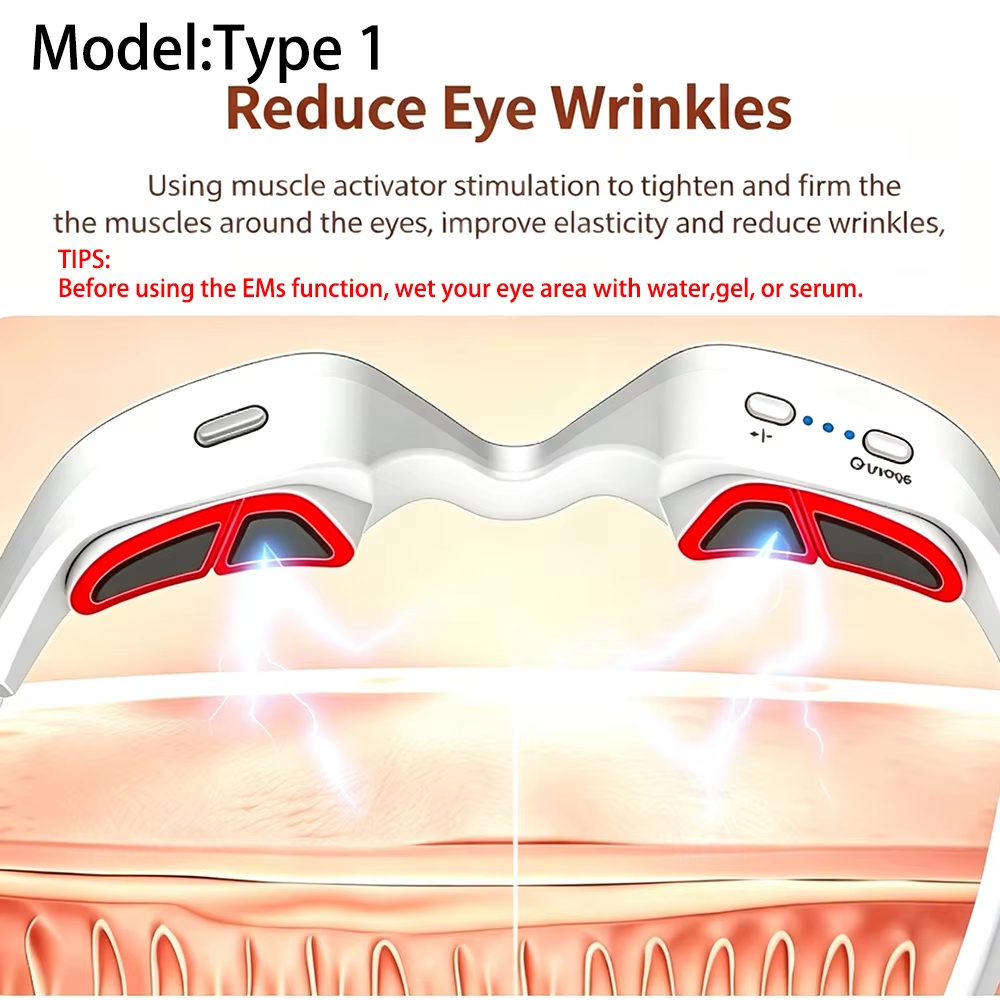 눈가 미용 기기, 3D 적색광 눈 마사지기, 눈의 피로 - Light Therapy Glasses 리뷰 및 가격
