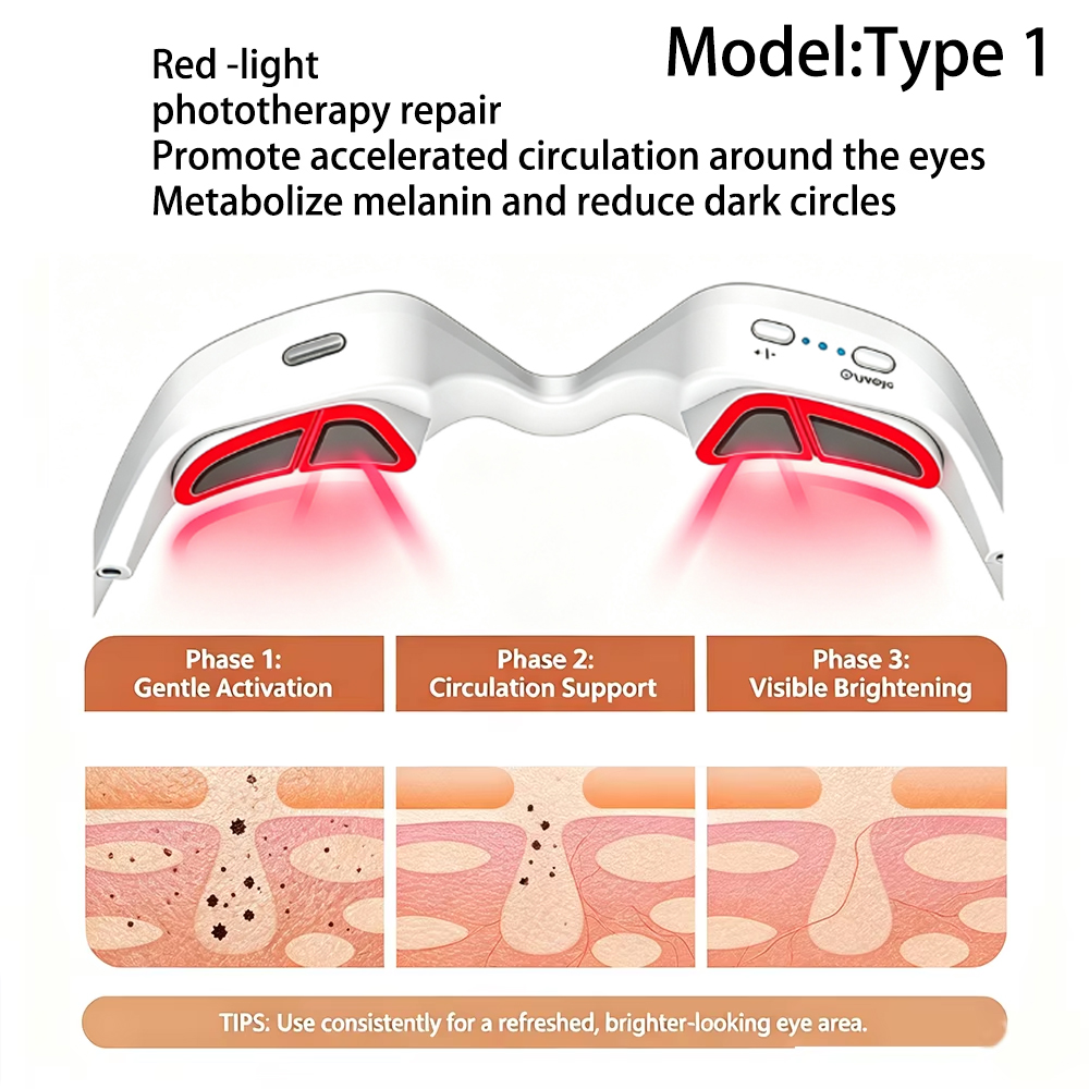 눈가 미용 기기, 3D 적색광 눈 마사지기, 눈의 피로 - Light Therapy Glasses 리뷰 및 가격